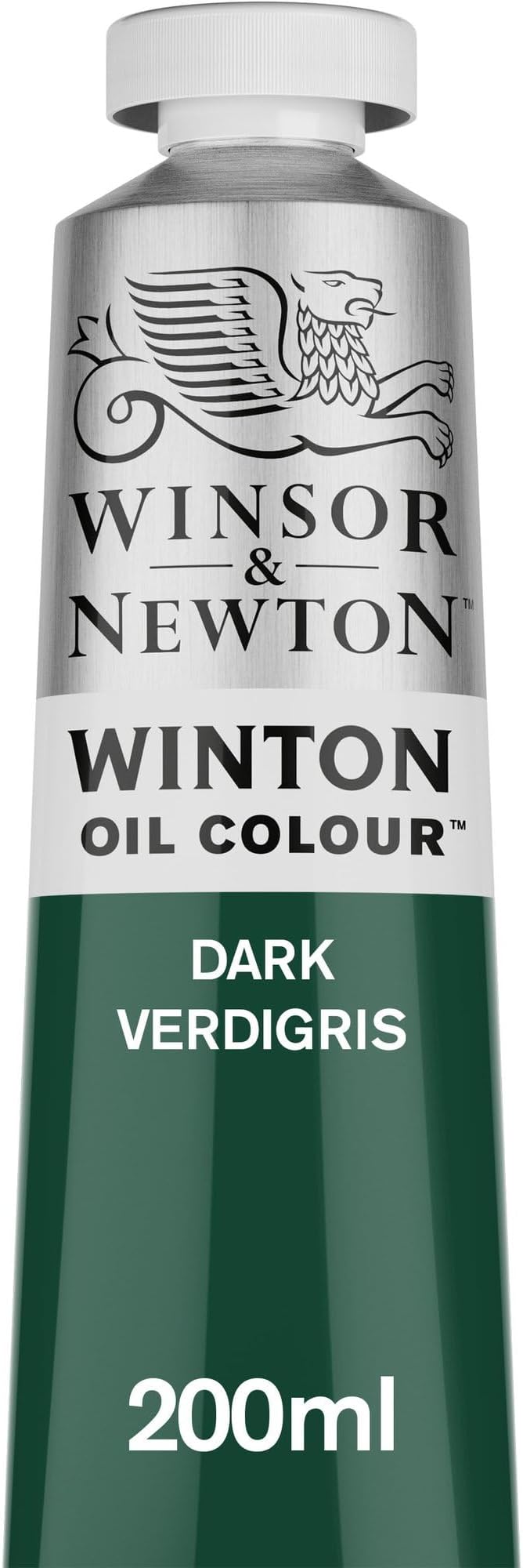 Winsor & Newton Winton Oil Color, 200ml Tube, Dark Verdigris | Artist pigments, Durable, Lightfast, Permanent, Uniform Consistency, Great Pigment Load