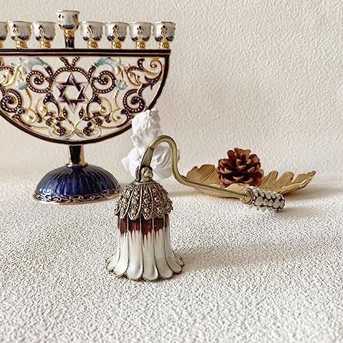 Candle Snuffer, Unique Candle Extinguisher Snuffer, Decorative Candle Extinguisher Metal Candle Tool (White Flower)