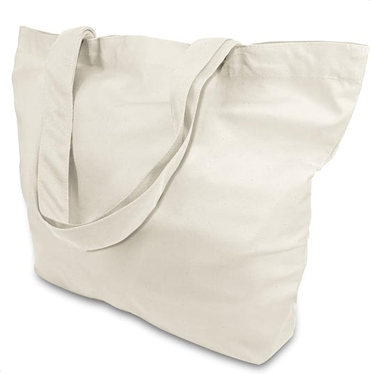 TOPDesign 6-Pack Super Strong Large 12oz Cotton Canvas Tote Bags, Reusable Grocery Shopping Cloth Bags, Fashionable Two-Tone Totes for Crafts, DIY Your Creative Designs