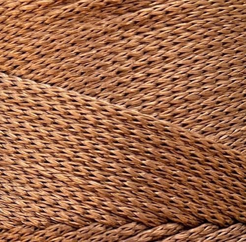 Polyester Macrame Cord 2mm x 251 Yards, 100% Polypropylene Premium Macrame Rope, Colorful Yarn Crochet Macrame Bag Craft for Wall Hangers, Bags, Bottom Plates, Carpets (Cooper) 1, 2MM-MCRM