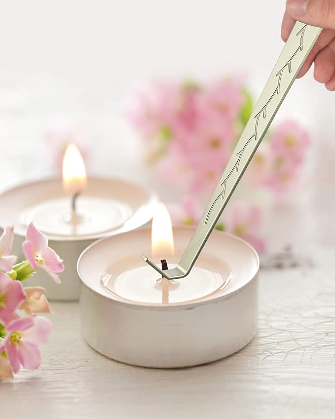 RONXS 3 in 1 Candle Wick Trimmer Set, Snuffer, Dipper, Cutter, Bronze | Candle Care Accessory Kit, Stainless Steel, Trims Wick, Puts out Flame and Dips, Gift Box for Candle Lovers Home Decoration