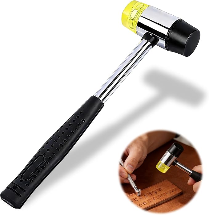 Leather Stamping Pressing Hammer for DIY Leather Craft