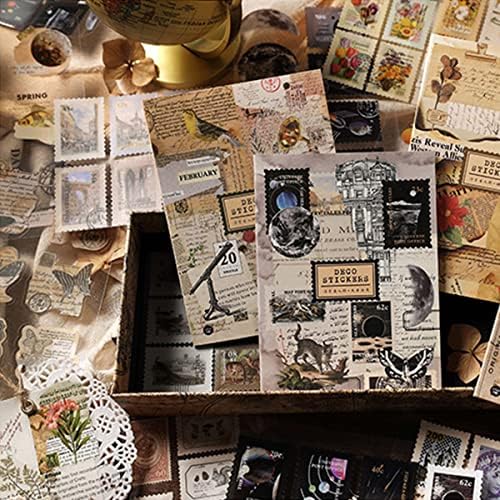Junk Journal Stickers for Scrapbooking, 120Pcs Retro Flower Butterfly Nature Poem Stamp Letter Decorative Stickers for Scrapbook, DIY Crafts Album Phone Cases Laptops Calendars Notebook (Poem)