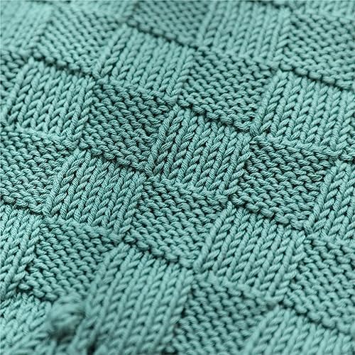 Fine Weight Knitted and Crocheted Cotton Yarn, 100% Long Staple Cotton Yarn, Baby Sports, 2 Packages of 100g/3.52oz (Per Skein 50g/162yards)-Jungle Green