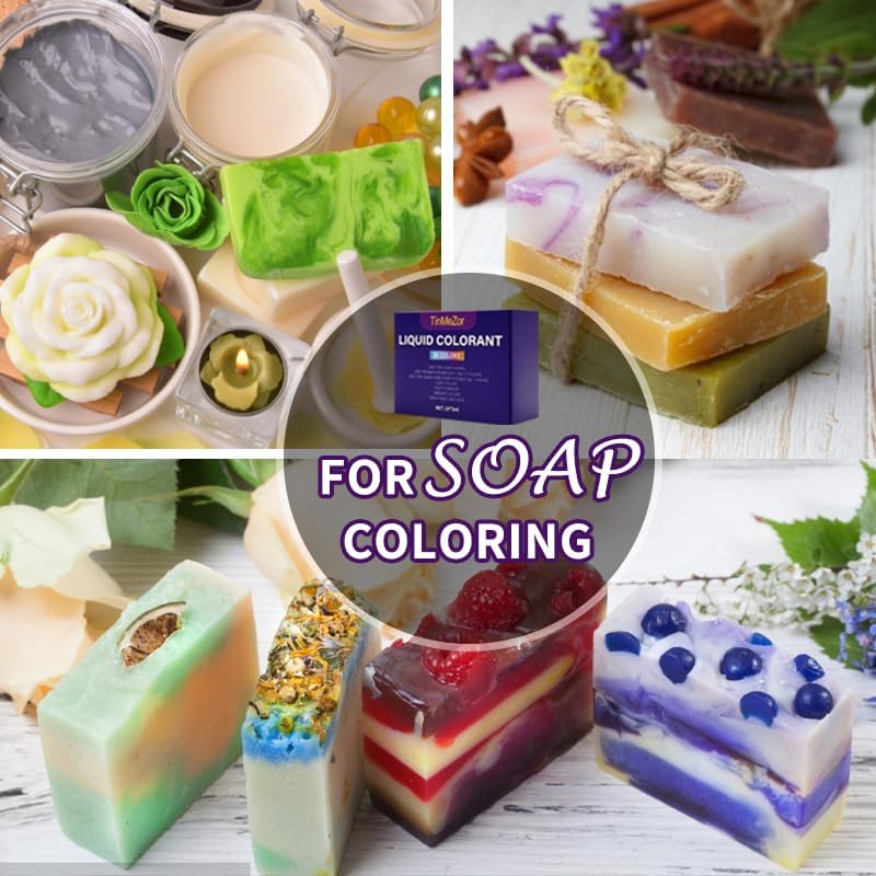 Soap Dye 24 Color,Colorant Kit Soap Colorant,Soap Making