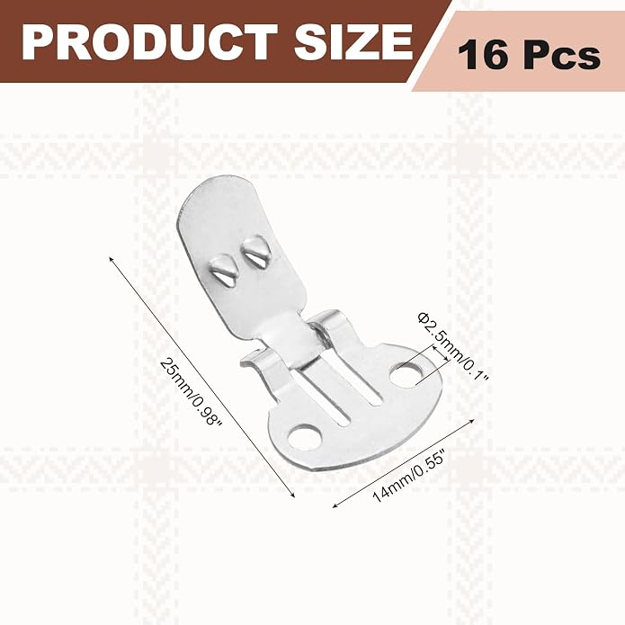 Stainless Steel Flat Blank Shoe Clips, Flat Blank Shoe Clips Bulk Supplies Metal Embellishments for DIY