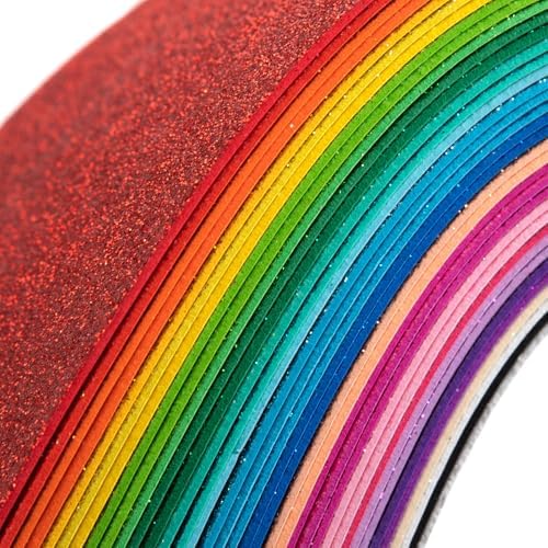 36 Pack Glitter Foam Sheets Craft 8 x 12 inch 36 Colors