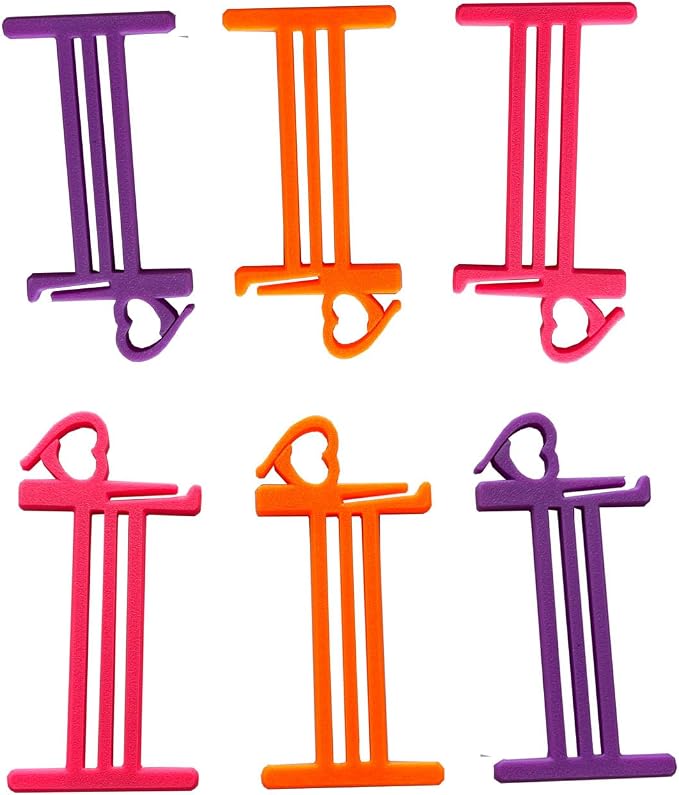 Large Yarn Bobbins for Crochet, 6Pcs Yarn Bobbin with Stitch Marker Preventing Tangles, 4'' Yarn Thread Bobbins for Knitting, 3 Color
