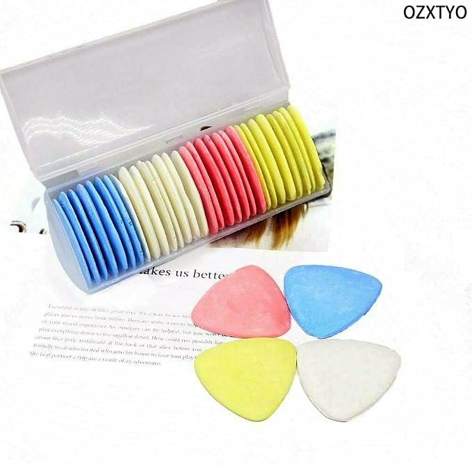 OZXTYO Triangle Tailors Chalk 30Pcs,Sewing Fabric Chalk | Fabric Markers for Quilting,Sewing Supplies Accessories