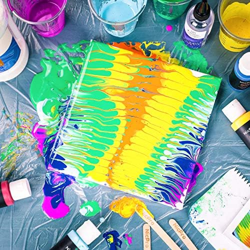 Nicpro Acrylic Pouring Kit, Artist Starter Supplies Including 19 Colors