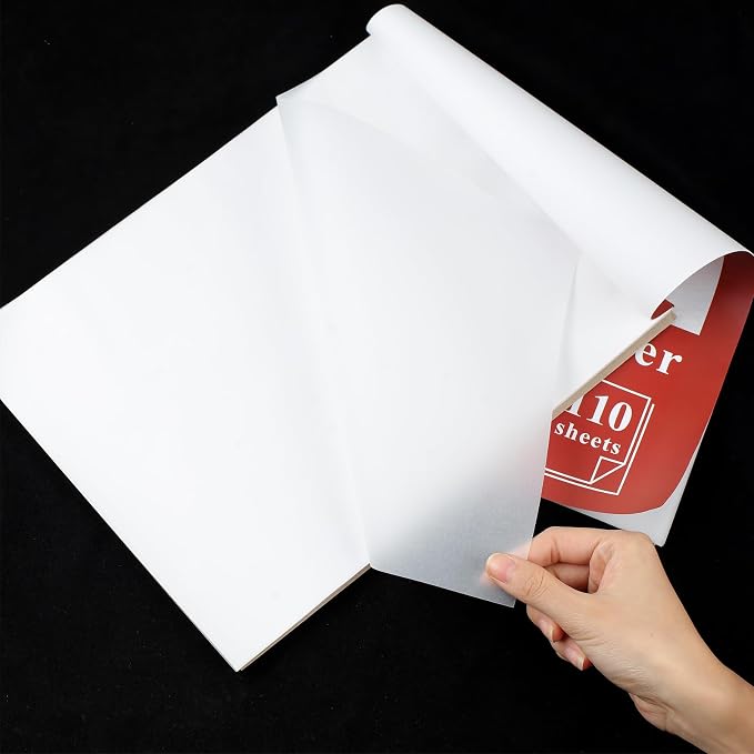 110 Sheets Tracing Paper for Drawing, 9”x12” Trace Paper, Translucent Vellum Paper Tracing Paper Pad, Tracing Pad for Sketching, Preliminary Drawing, Overlaying Images Tracing (Pack of 2)