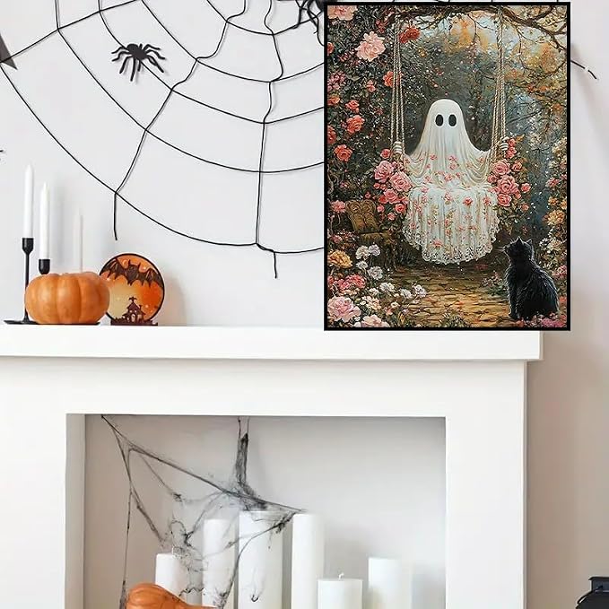 Halloween Diamond Art Kits for Adults Ghosts Diamond Painting 12x16in