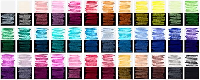 Faber-Castell Black Edition Colored Pencils, 36 Count, Neon & Pastel | Brilliant coloured pencils for light and dark paper with soft colour stroke, shatter-proof and ergonomic colouring pens