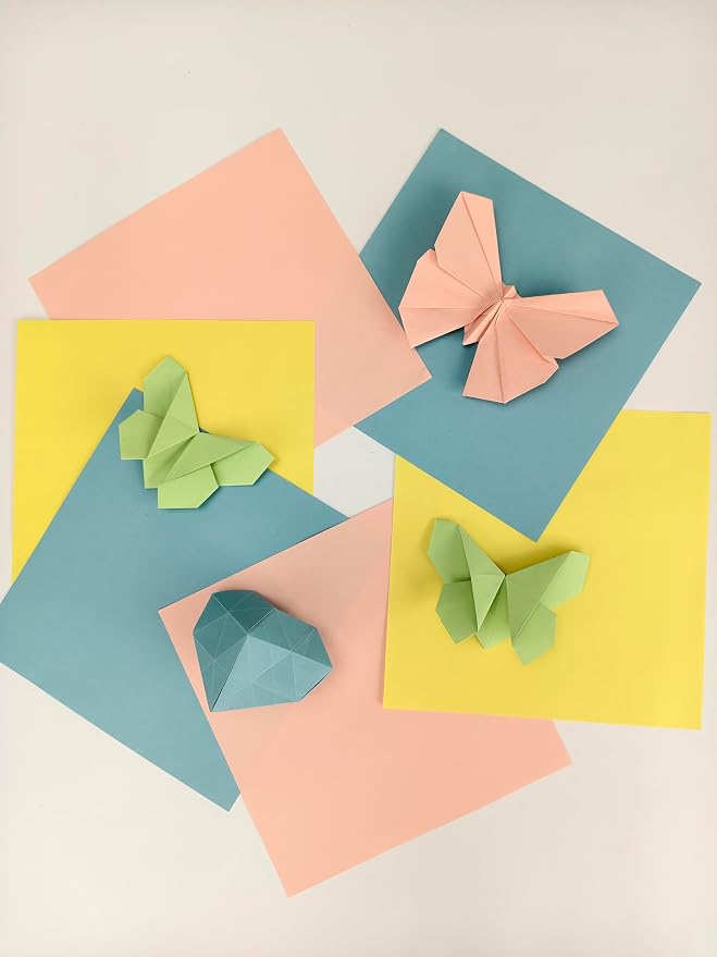 300 Sheets Origami Paper, 27 Colors, 6x6 Inch Square Paper | Double Sided Colored Origami Paper 6x6 for Kids Crafts, DIY Folding, Scrapbooking, School Art Projects
