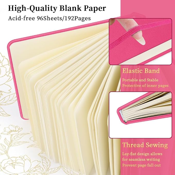 5x5 Pocket Sketch Book,80gsm Hardcover Art Sketchbook for Drawing Journal