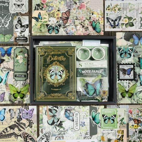 Scrapbook Supplies Kit, Vintage Junk journaling Supplies, Scrapbooking Kit