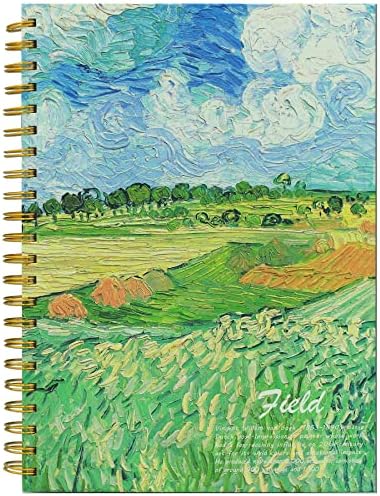 Van Gogh Aesthetic Art Mixed Media Sketchbook,A4 Spiral-Bound SketchbookMarker Paper Pad, 80 Pages of Premium 200 GSM Smooth Thick Paper, Mixed Media Sketch Book Drawing and Sketching for Kids Adults