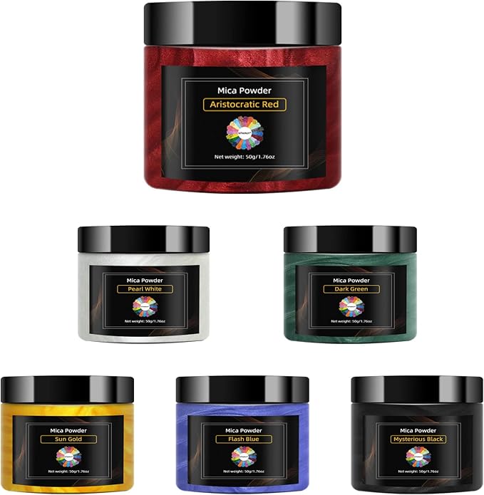 NTWJNJY Aristocratic Red Mica Powder,Natural Shimmer Mica Powder(50g/1.7oz) | for Epoxy Resin/Candle/Soap/Lip Gloss/Slime/Bath Bombs/Quicksand.Car paint pigments.Candle Dye,Soap Making Dye,Resin dye