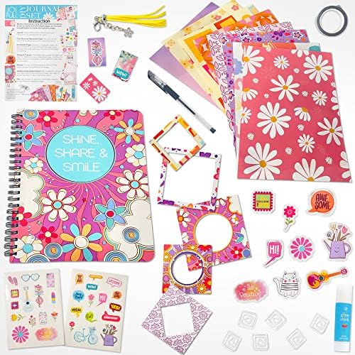 JOiFULi DIY Journal Set for Girls Gifts Ages 8 9 10 11 12 13 Years Old and Up (Pack of 2)