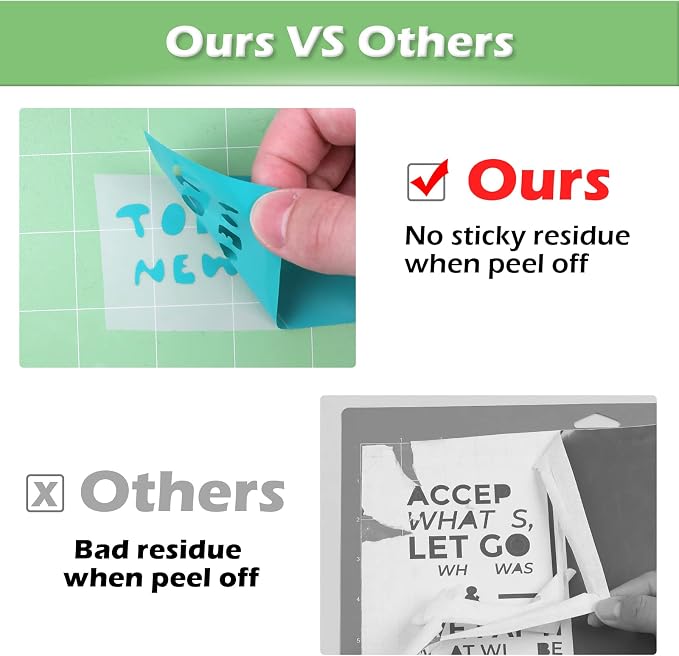 HTVRONT Standard Stickness Cutting Mats, 12x12, 2 Pack | Compatible with Cricut Maker 3/Maker 4/Maker/Explore 3/4/5/Air 2/One, Standard Adhesive, Sticky Green