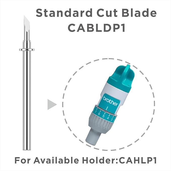 2 Pack CABLDP1 Standard Cut Blade for Brother ScanNCut, ScanNCut2, ScanNCut DX2 and DesignNCut, Using Higher Strength Tungsten Steel Material