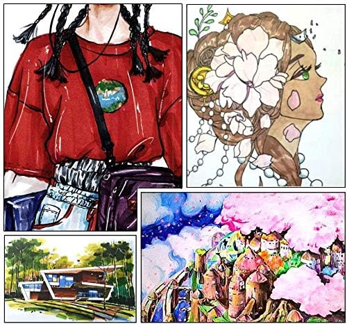Dual Tip Alcohol Based Art Markers, Lineon 30 Colors Alcohol Marker Pens Perfect for Kids Adult Coloring Books Sketching and Card Making