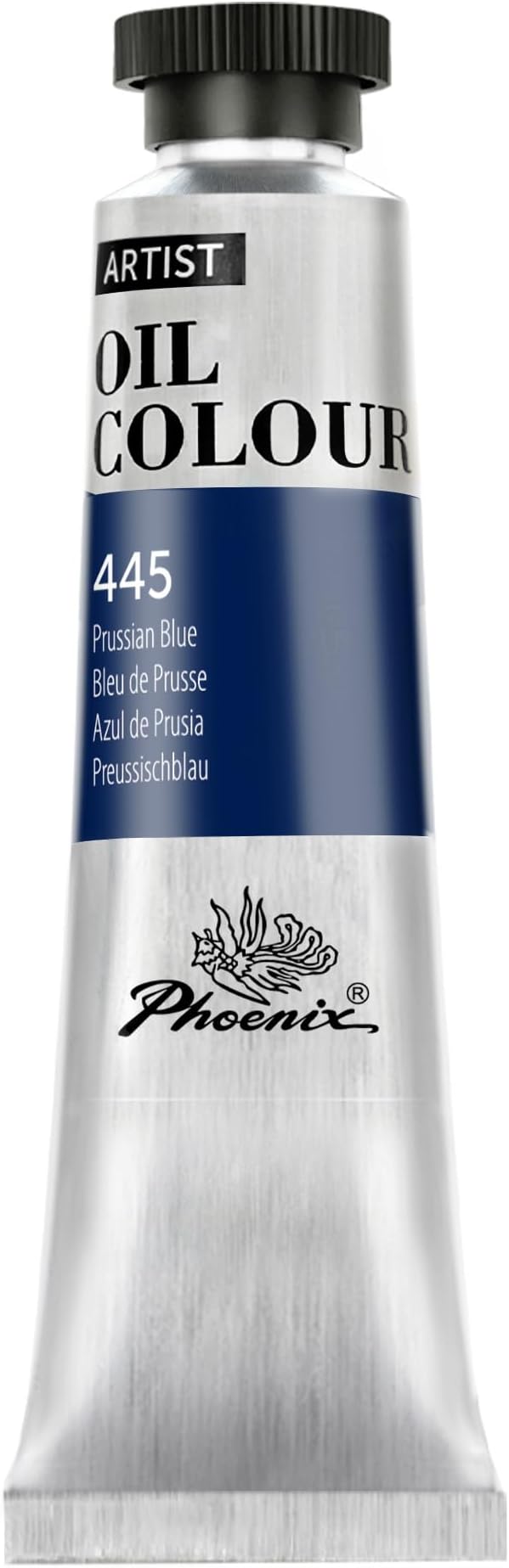 PHOENIX Prussian Blue Oil Paint - 40ml / 1.35 Fl oz. Single Tube - Artist Quality Oil Based Paint for Professionals