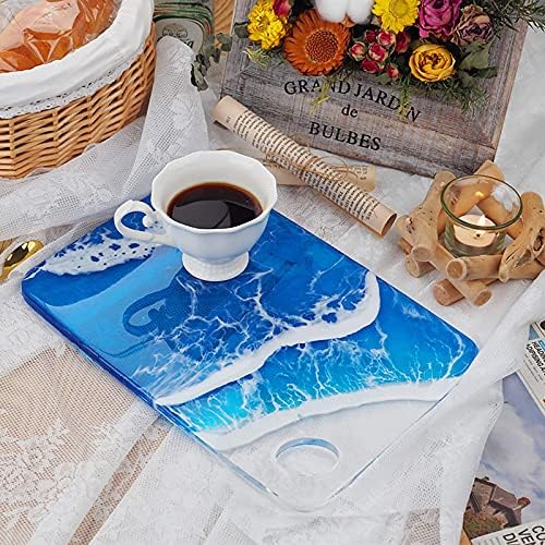 13-inch Large Cutting Board Epoxy Resin Tray Silicone Molds 2-Count