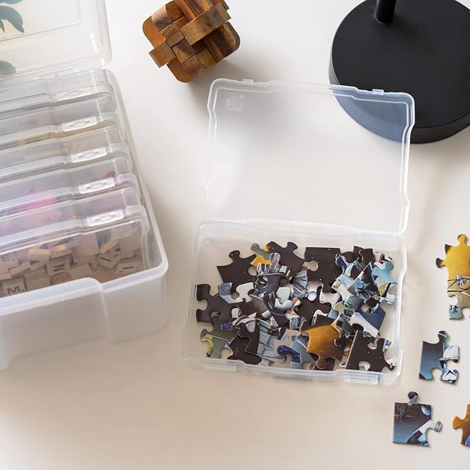 IRIS USA Photo Storage Box |Made in USA| 6 Cases - Clear