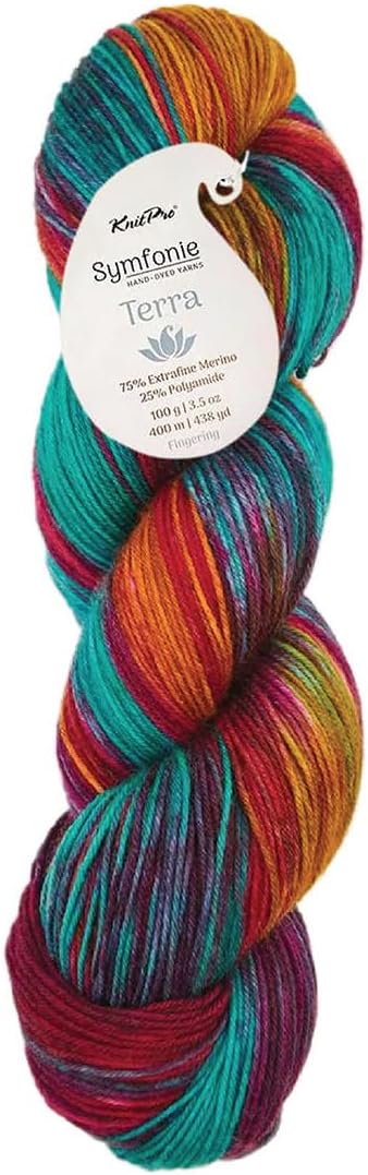 KnitPro Symfonie Fingering Weight Merino Wool Yarn 100g, Party Lights