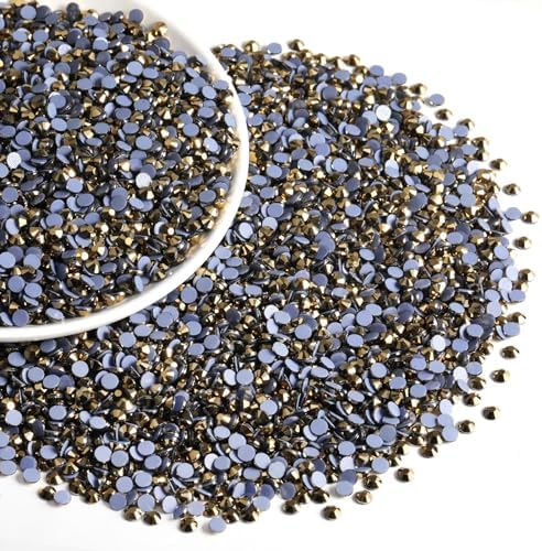Beadsland Hotfix Rhinestones Bulk, Aurum, SS6, 14400pcs