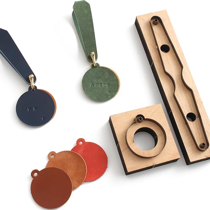 Leather Cutting Die,Leather Keychains Cutting Mold for DIY Leather Crafts (Style4)