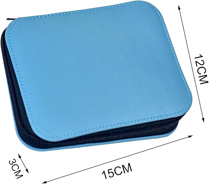 Sewing Kit with Case Portable Sewing Supplies for Home Traveler, Adults, Beginner, Emergency, Contains 18 Sewing Thread, Scissors, Needles, Measure etc,Medium Electric Blue