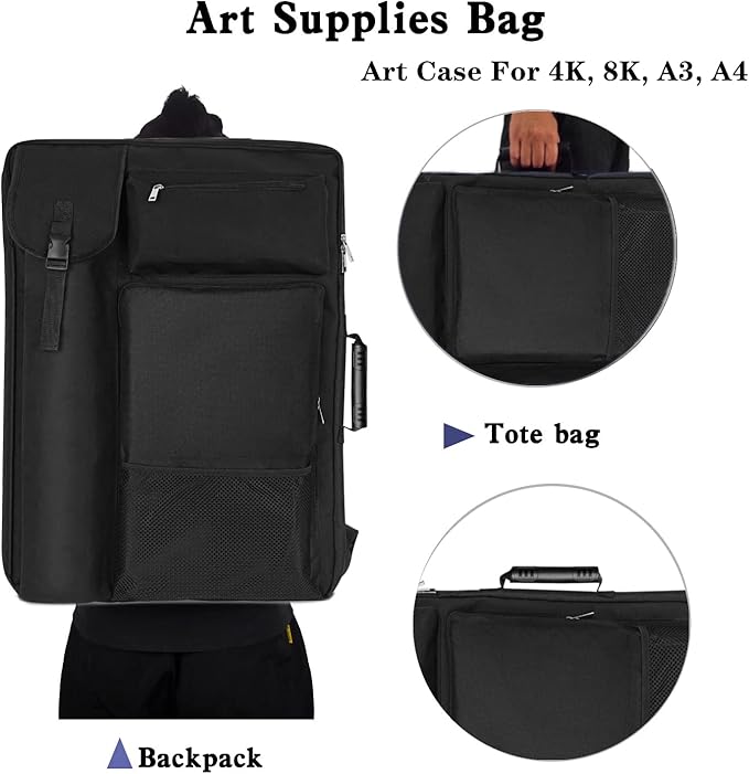 TreochtFUN Art Bags for Supplies Portfolio Case 19 X 25.5 in large