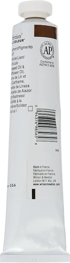 Winsor & Newton Artists' Oil Paint, 200ml Tube, Raw Umber