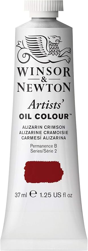 Winsor & Newton Artists' Oil Paint, 37ml Tube, Alizarin Crimson