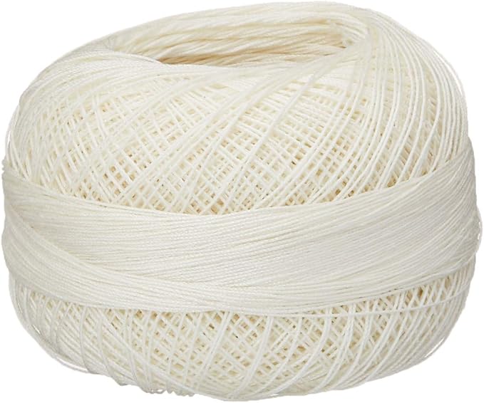 Lizbeth Size 80 HH80610 HH80 Cotton Thread 184 Yds 10G, Cream