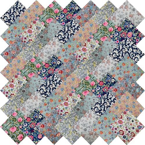 10"x10" 50pcs Cotton Fabric Squares for Sewing Quilting Supplies-Morris B