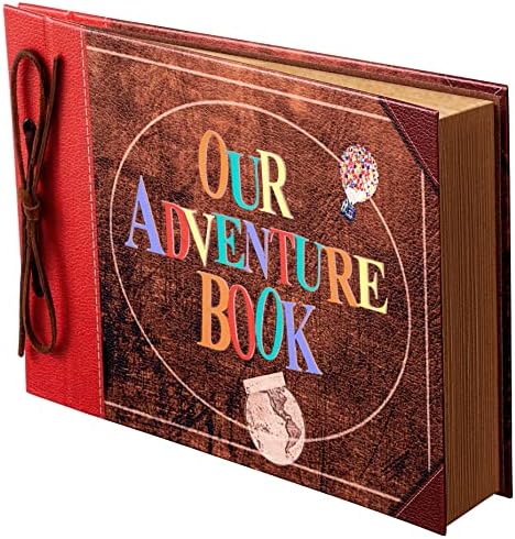 Scrapbook Photo Album Our Adventure Book Embossed Hard Cover