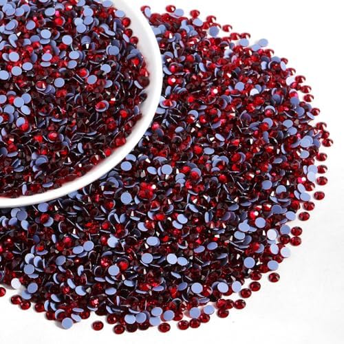 Beadsland Hotfix Rhinestones Bulk, Siam, SS16, 14400pcs