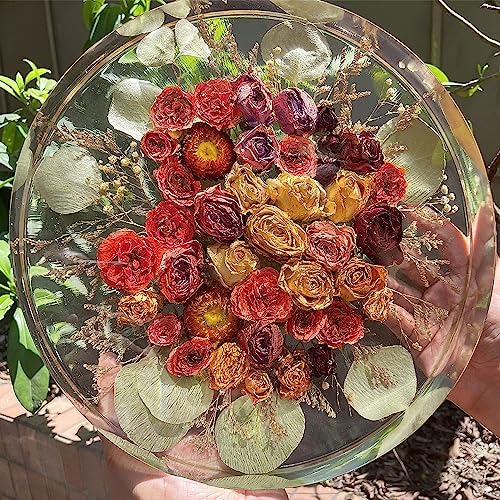 RESINWORLD 14" Round x 2" Deep XL Large Tray Mold, Shiny Silicone Tray Board Table Clock Mold for Epoxy Resin Casting, Floral Preservation Bouquet Resin Mold Home Decor