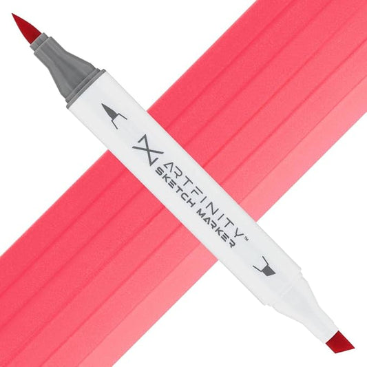 Artfinity Sketch Markers - Pale Vermillion R1-5, Vibrant, Professional, Dye-Based Alcohol Markers for Artists, Drawing, Travel, & More