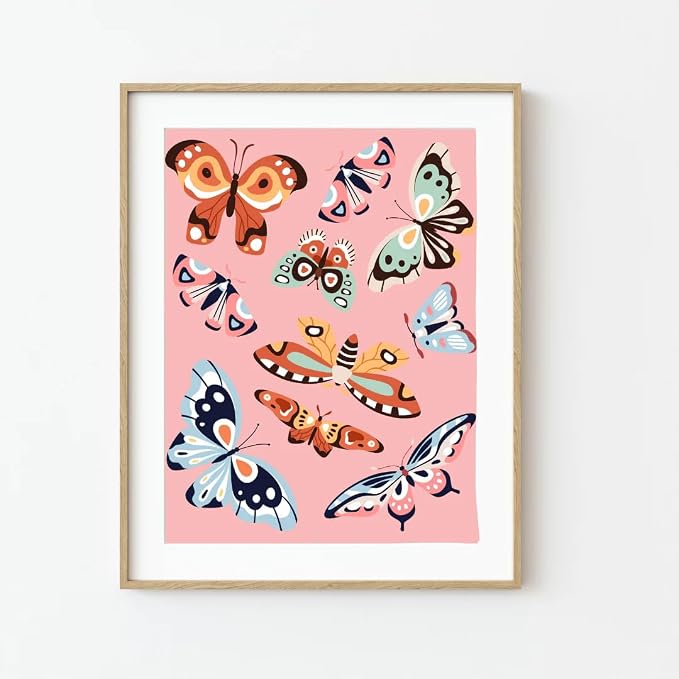 Pink Picasso Paint by Number Kit, All Ages, 8x10, Better You Fly | Mid Century Modern Collection, Acrylic Paints and Brushes included, Pre-printed high quality canvas, DIY art kit, Gift-ready