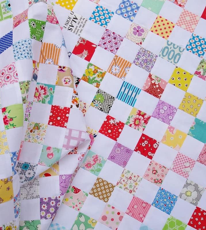 4" x 4" 200pcs Cotton Fabric Squares for Sewing Quilting Supplies-Floral