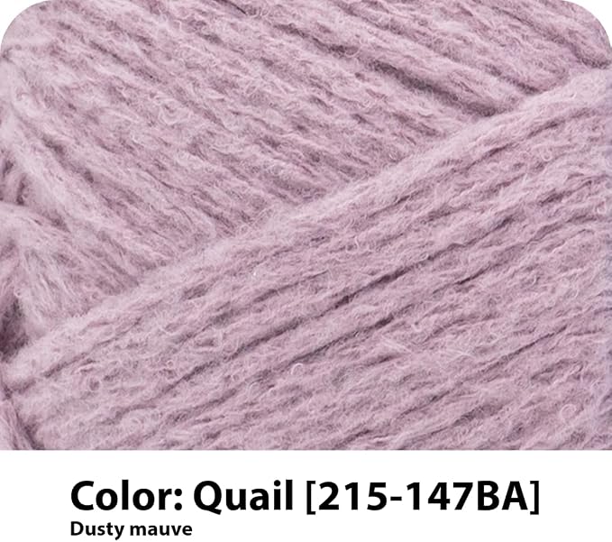 Lion Brand Yarn, Feels Like Butta Soft Crochet Yarn, Quail, Purple, 3 Pack | Buttery Soft Machine Washable Worsted Weight Knit Fiber for Cuddly Baby Blankets, Warm Sweaters, Smooth Amigurumis