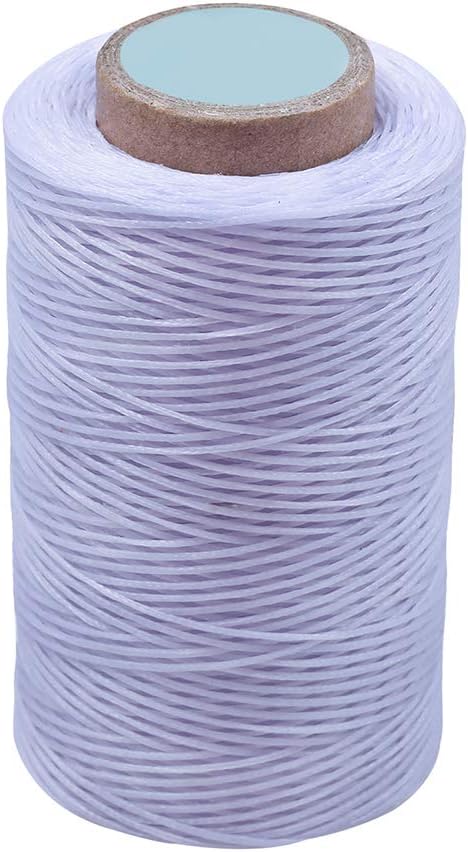 284Yards Waxed Thread for Leather, 0.8mm Waxed Linen Thread, Wax String | Waxed Thread for Bookbinding, Upholstery Thread Heavy Duty, Wax String for Leather Craft DIY/Bookbinding/Shoe Repairing