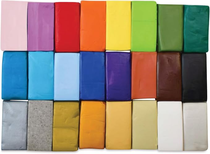 Sculpey Premo 24 Color Sampler, Polymer Oven-Bake Clay for Jewelry Making | Premium non-toxic modeling clay kit. Includes 1lb 8oz assortment of multi-color packs for professional artists and DIY