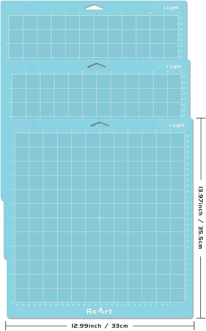 ReArt Light Grip Cutting Mat 12x12 inch 3 Pack