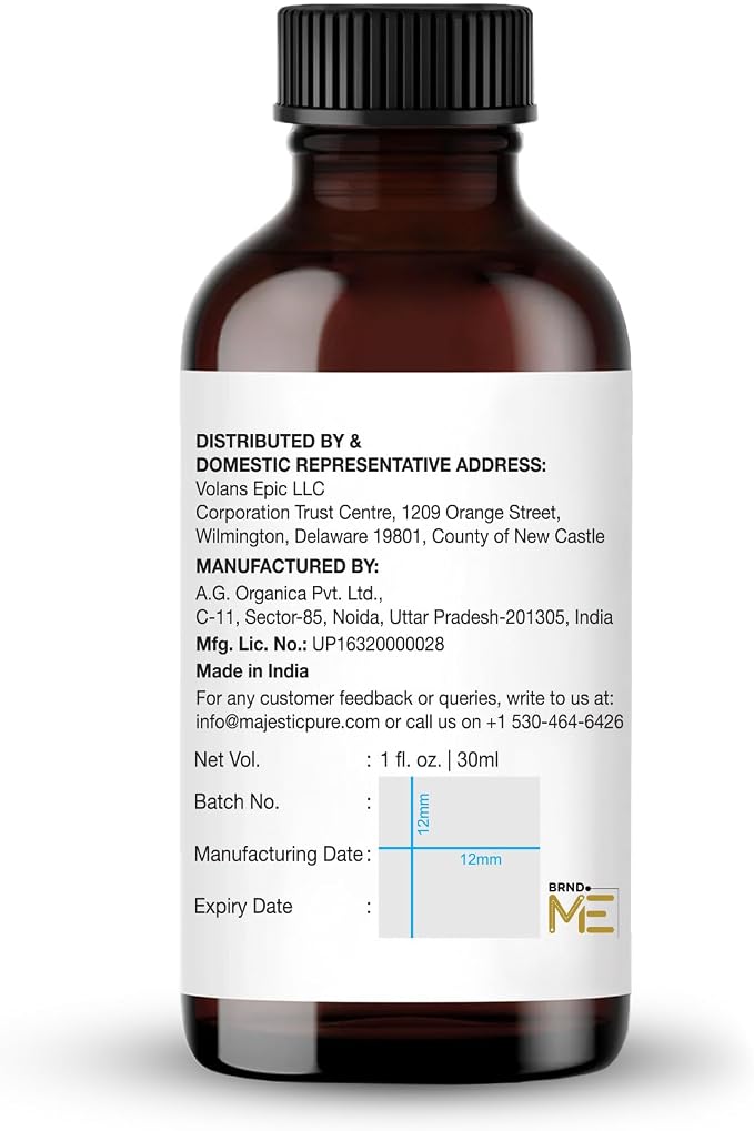 Majestic Pure Bergamot Essential Oil for Diffuser - 1 fl oz | 100% Pure and Natural Essentials Oils for Aromatherapy, Soap and Candle Making, Blend with Carrier Oil for Skincare, Massage