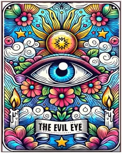 Paint by Numbers Kit for Adults Evil Eye Paint by Numbers for Adult